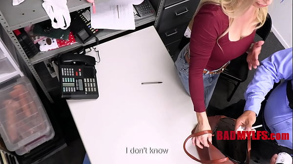 Busty Blonde Caught Stealing Oil, Drenched In It & Blackmailed By A Cop | BadMylfs