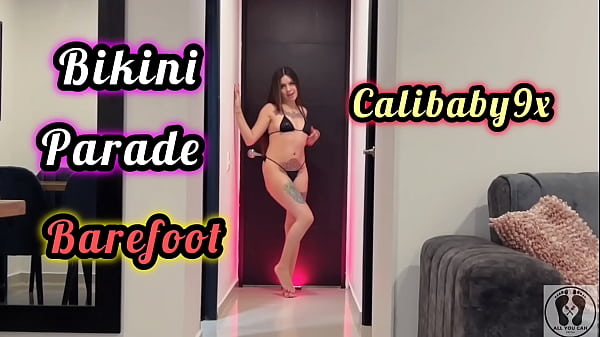 PARADE WALKING IN BIKINI BAREFOOT AROUND HOUSE FOOT FETISH