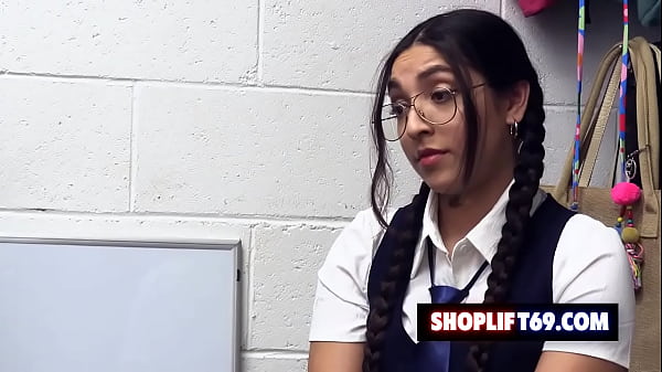 Nerdy teen theif got caught and agrees to pay with her pussy – Madison Wilde