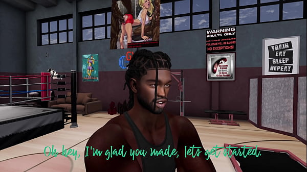 Second Life Black man personal trainer fucks latina woman