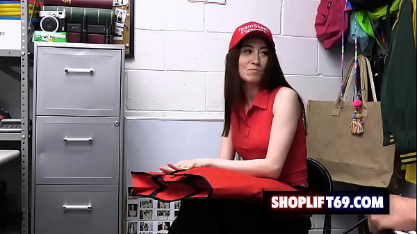 Sexy pizza delivery girl fucked for shoplifting at the store – Ava Davis