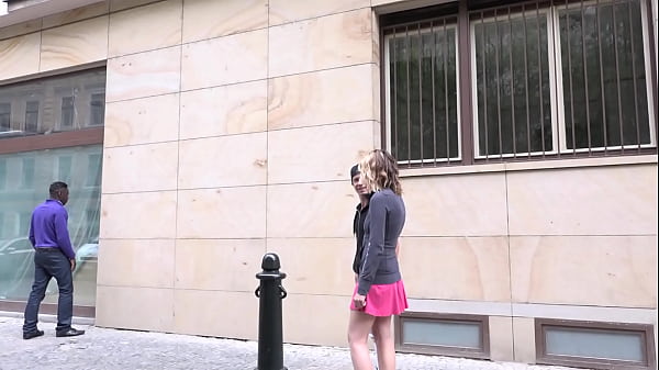 Blond Babe Gets Nailed by a Black Cock and Her Guy Loves Watching