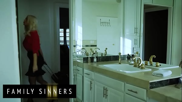 FAMILY SINNERS – Blonde Milf Is Feeling Lonely In Her Marriage And Decides To Spice Things Up With Her Stepson