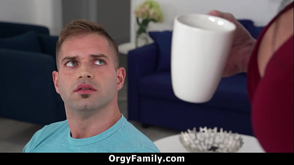 Horny Stepmom Crawls Under the Table to Suck Her Stepson’s Cock – Orgyfamily