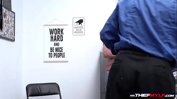 MILF shoplifter has no choice but to strip naked to have her juicy pussy examined by the security guard’s hard cock – www.ThiefMILF.com