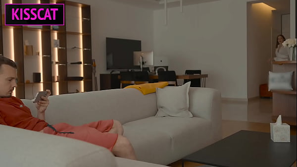 What if Step mom Catches Step son Jerking on Couch?! Joins for Mutual, Sucks, Hard Fucks with Facial